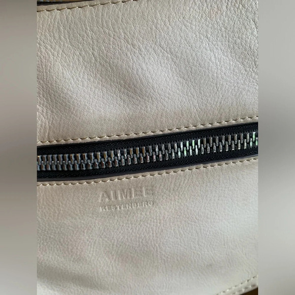 Aimee Kestenberg Sorrento Crossbody Bag - leather white cream purse - Picture 3 of 13